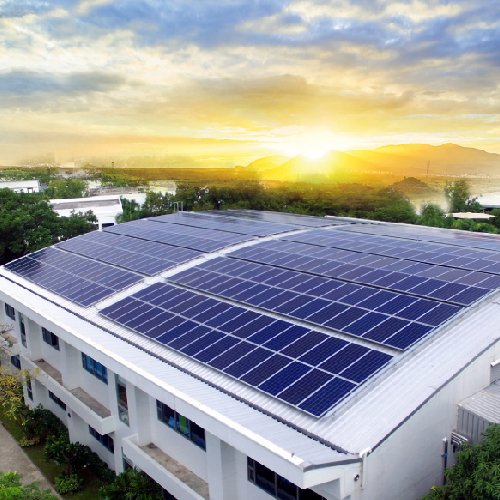 Rooftop Solr Project with monofacial module