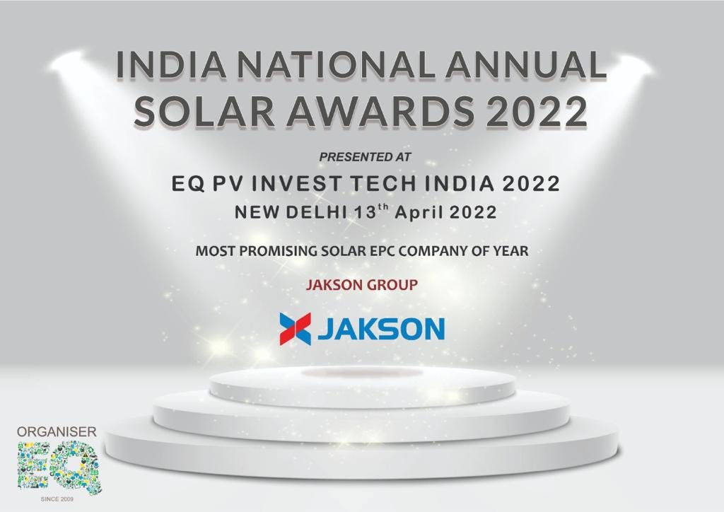 Awards 6 Most promising Solar EPC Company of the year 2022