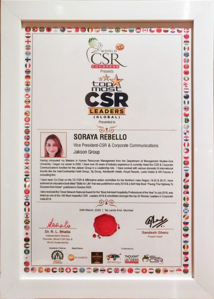 Awards 5 Topmost CSR Leaders Global 2022